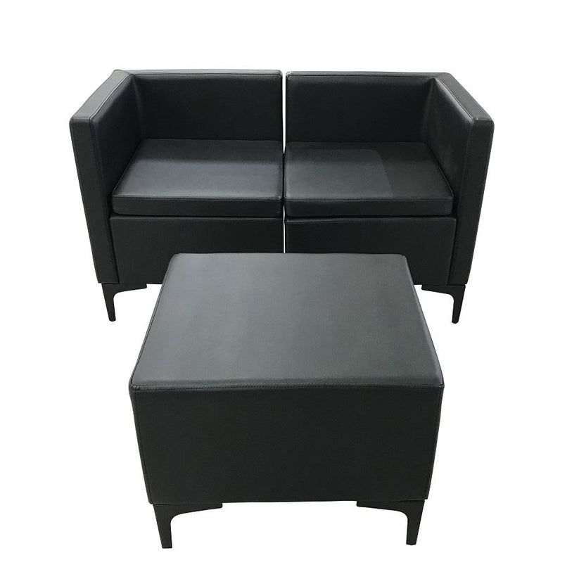 Liberty Salon Waiting Furniture Package - 2 Waiting Chairs, Table & Stool