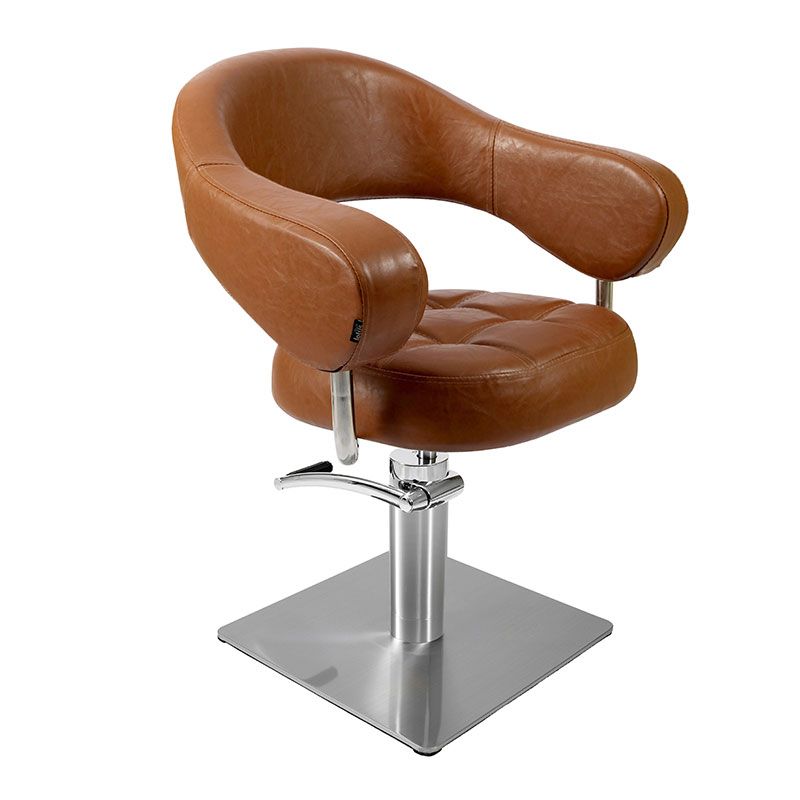 Lotus Corby Styling Chair Brown Round Base