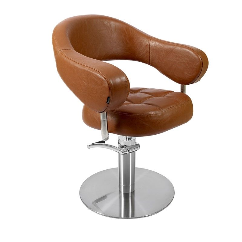 Lotus Corby Styling Chair Brown Round Base